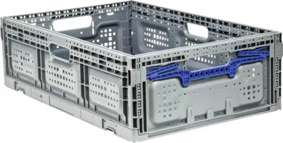 Obrázek produktu pro Výklopný box Industrial 600x185x400 mm šedý, modrý