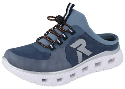 Produktbild von RIEKER Damen Clogs blau Textil Kunstleder - Größe: 38