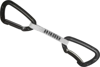 Obrázek produktu pro STUBAI Rock Clip 3.0 Express-Set | lehká lezecká sada s ANTISLIDE smyčkou 100 mm | karabina eloxovaná, mez pevnosti 24/8/8 kN | podpora klipu a vyšší bezpečnost při sportovním a alpském lezení