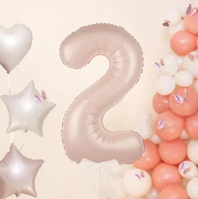Immagine prodotto di Palloncino in foil numero 2 caramello 100cm