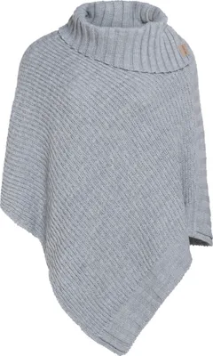 Produktbild von Knit Factory Nicky Gestrickter Poncho - Grau - One Size