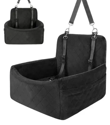Obrázok produktu pre Autosedačka pre psov, určená pre malé psy do 10 kg, prenosná, umývateľná, rozmer 40x40x35 cm