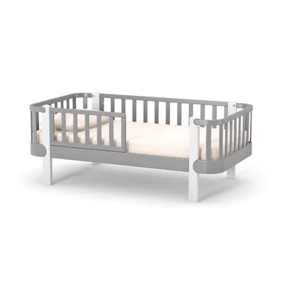 Immagine prodotto di Letto Veres Monaco 160 in legno di faggio (160x80 cm) Grigio Bianco
