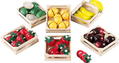 Produktbild von idee+spiel 443-08066 FUNTOYS Holz-Früchteset zum Zerschneiden