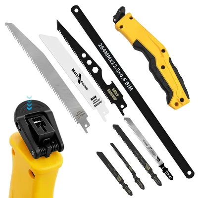Immagine prodotto di Set di seghe manuali multifunzione 8-in-1, mini set di seghe manuali con 8 lame
