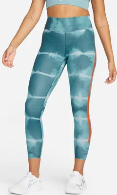Produktbild von NIKE Luxe Df Mr Tght Aop Leggins Damen grün L