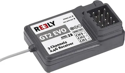 Zdjęcie produktu dla 3-kanałowy odbiornik Reely 2,4 GHz z systemem plug-in JR (FS-A3)