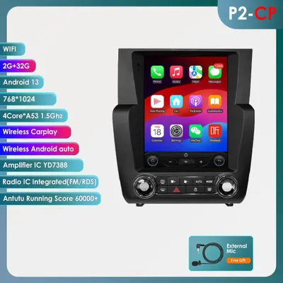Productafbeelding van Autoradio - 2DIN - Android Auto - Carplay - Multimedia Speler - 9,7 Inch Scherm - GPS Navigatie
