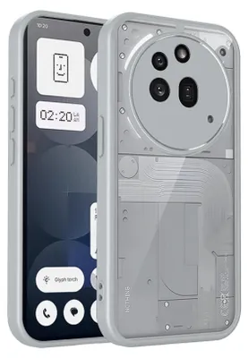 Obrázek produktu pro Pouzdro pro Nothing Phone 3A Pro průhledný zadní kryt s TPU rámečkem, odolné proti nárazům Šedá