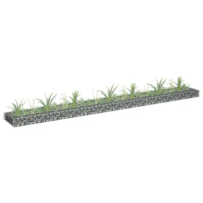 Image de Vidaxl Gabion -Pflanzer erhöht 270 x 30 x 10 cm galvanisé Stahl