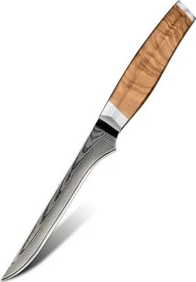 Obrázok produktu pre Damaškový kuchynský nôž ZE-37561 - Boning/Hnedá KP37561