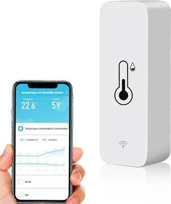 Obrázek produktu pro WiFi teploměr/vlhkoměr, digitální inteligentní senzor, měřič vlhkosti v místnosti