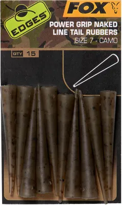 Produktbild von Fox Fishing Edges Camo Power Grip Naked Line Tail Rubbers 7