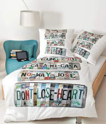 Produktbild von Janine Design Mako-Satin Bettwäsche-Garnitur modern art 42092 Farbe multicolor-09 Größe 155X220+80x80cm AL