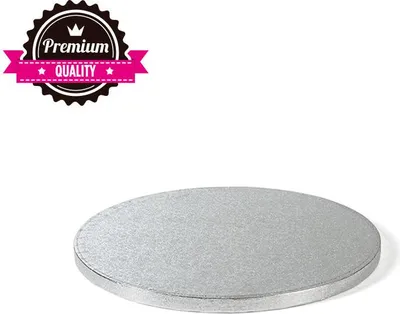 Image de Tapis à gâteau argenté 30cm épaisseur 1,2cm