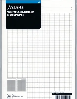 Produktbild von FILOFAX Einlage A5 kariert 5mm weiss