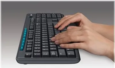 Zdjęcie produktu dla Logitech Wireless Combo MK270, Pełnowymiarowy (100%), Bezprzewodowy, RF Wireless, Czarny, Dołączona myszka