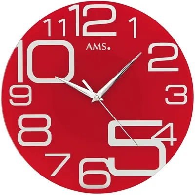 Produktbild von AMS Quarz-Wanduhr, Quarzwerk, D40x3cm, 9462