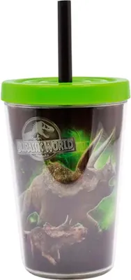 Obrázok produktu pre Kubek do picia Jurassic World z słomką 300 ml - oficjalny produkt