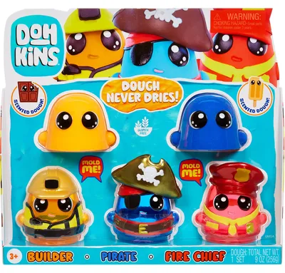 Produktbild von MGA Entertainment DohKins Hero Pack - Assortment 1, Modellierton, Mehrfarbig, Kind, Junge/Mädchen, 3 Jahr(e), 99 Jahr(e)