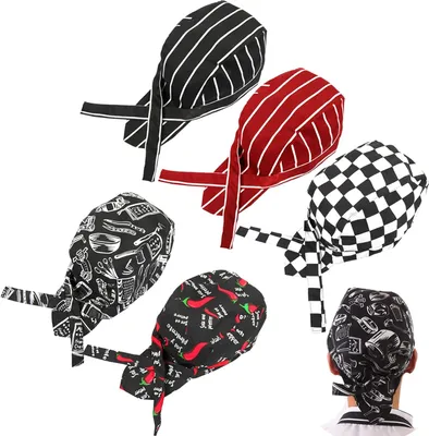 Produktbild von Kochmütze Verstellba Kochmütze Damen Herren Chefkochmütze Elastische Kochhaube Chef Kochhut Bandana Cap für Restaurants Hotels Schulen Haushaltsk Küche