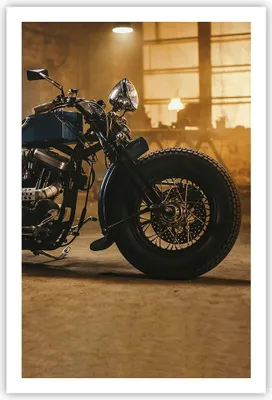 Produktbild von Poster - Poster ohne Rahmen - Motorrad Motor - 61x91,5 cm - Wand Bild - Wanddeko - Wandbilder - Kunstposter - Wandposter - Bilder - Kunstdruck - Wanddekoration - Wandbild - P2XPA61x91-4233