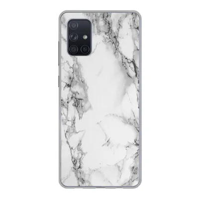 Produktbild von MuchoWow® Handyhülle Schutzhülle Hülle für Samsung Galaxy A51 5G Marmor - Stein - Weiß - Grau - Schwarz - Marmoroptik Silikon Softcase Handy Hülle - Abbildung