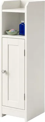 Immagine prodotto di Piccolo mobiletto da bagno - 5 scomparti - 80 x 18 x 20 cm - Bianco