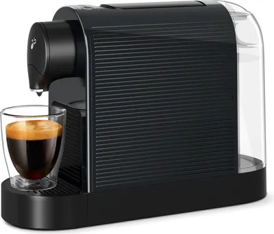 Produktbild von Tchibo Cafissimo „Pure plus“ Kaffeemaschine Kapselmaschine für Caffè Crema, Espresso und Kaffee, 0,8l, 1250 Watt, Schwarz