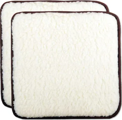 Produktbild von Bestlivings Stuhlkissen Lammflor Lammfell-Optik creme-beige 36x36 cm hoher Sitzkomfort für Stühle und Sessel
