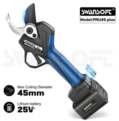 Obrázok produktu pre Elektrické nožnice na živé ploty - 1150 W - šírka rezu 0-45 mm - oceľ SK5 - akumulátorové záhradné náradie