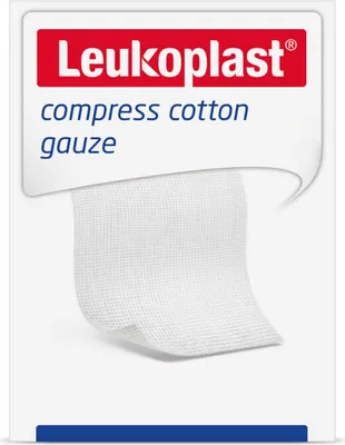 Produktbild von Leukoplast sterile Kompressen aus Baumwolle, 10x10 cm | Packung (50 Kompressen)