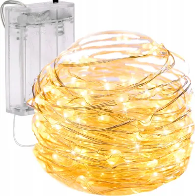 Produktbild von Weihnachtslichter Auf Einer Schublade 80 Led-Lichter Micro Girlanda Weiss Aa