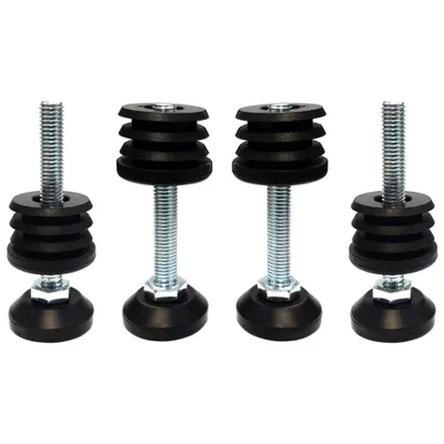 Produktbild von 4x Gewindestopfen 25 mm stopfen rundrohr stellfuß einstellbar schraubfuß möbelfuß
