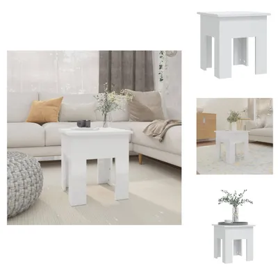 Produktbild von vidaXL Couchtisch Hochglanz-Weiß 40x40x42 cm Holzwerkstoff - Couchtische