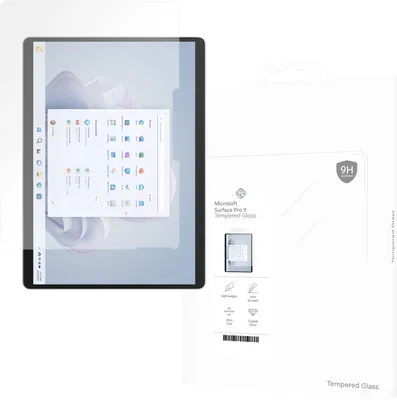 Produktbild von Schutzfolie Microsoft Microsoft Surface Pro X - Panzerglas - Cazy - Transparant