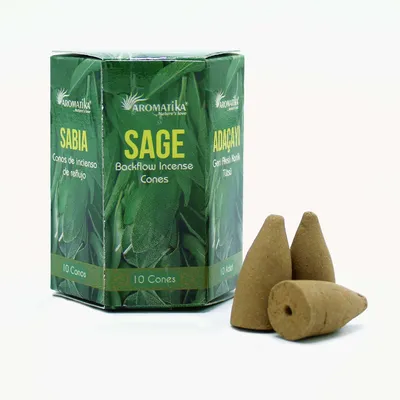 Imagen del producto de Paquete de 10 Inciensos Masala Backflow - Salvia