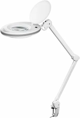 Produktbild von Goobay LED-Klemm-Lupenleuchte, 8 W - 650 lm, 127 mm Kristall-Glaslinse, 1,75-fache Vergrößerung, 3 Dioptrien