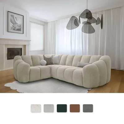 Produktbild von MIUFORM Shell L Sofa Armlehne LINKS - 265x205 cm - Beige - Modulsofa Couch
