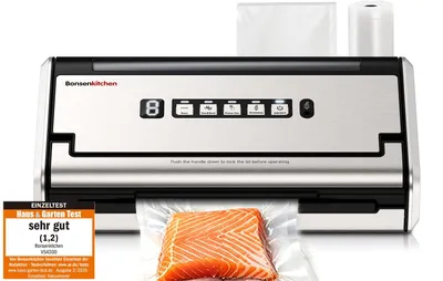 Vakuumiergerät 5-in-1, Edelstahl, 140 W, inkl. Rollen und Beutel