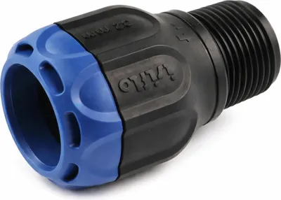 Produktbild von isiflo Steckverb.mit AG 710/25 x 3/4", Nr. 7102525, 1 Stk.