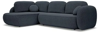 Produktbild von Ecksofa mit Schlaffunktion und Bettkasten Olemo links Nachtazur