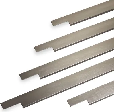 Produktbild von SOTECH Möbelgriff Griffleiste Slim 345 x 11 x 38 mm Aluminium Edelstahloptik gebürstet