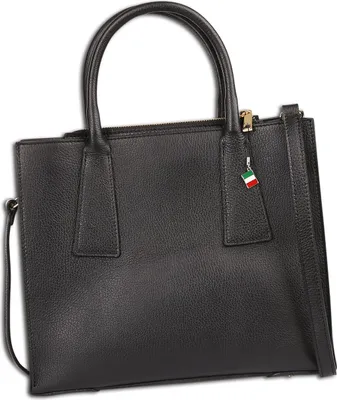 Produktbild von Florence Damen Tasche Handtasche Leder schwarz Maße 13x32x27cm OTF183S1