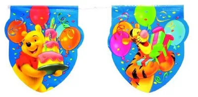 Produktbild von Winnie Pooh "Birthday" | Wimpelkette