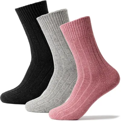 Produktbild von Elzusha – Set mit 3 Paar warme Wollsocken für Damen