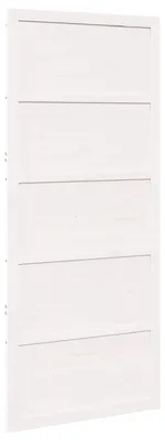 Immagine prodotto di vidaXL Porta a muro bianca 90 x 2,5 x 208 cm in legno di pino massiccio