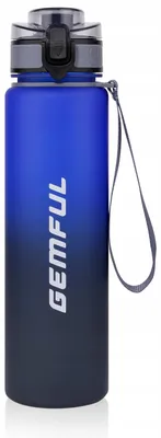 Produktbild von GEMFUL Trinkflasche 1 Liter Auslaufsicher BPA-frei