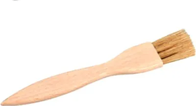 Image de pinceau plat 19,5cm en bois.