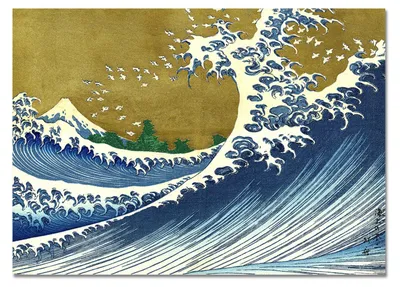 Immagine prodotto di Giallobus - Il mare di Kanagawa - Hokusai - 100L x 70l cm - Quadro - Vetro acrilico